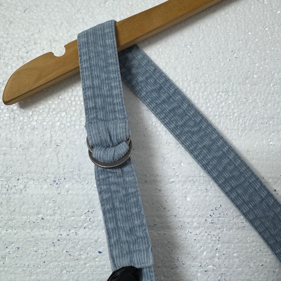 Aerie Light Wash Denim Corduroy Overalls Women’s Size XL Relaxed Fit Blue Boho - Picture 5 of 11